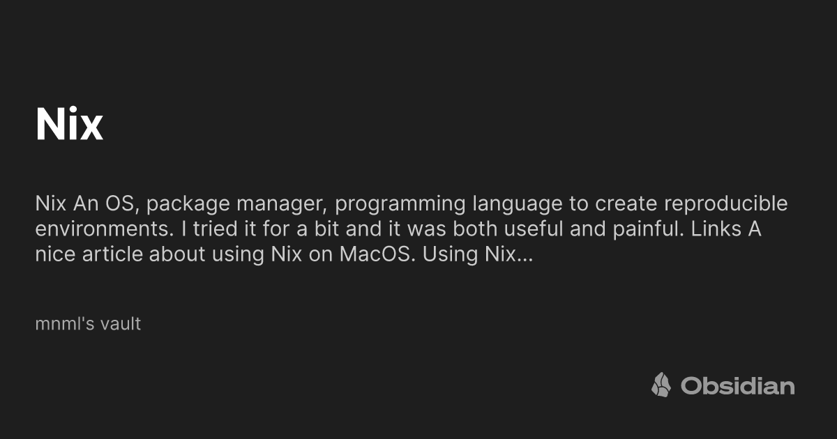 How to use Nix on macOS