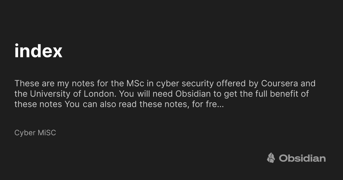 MSc Cyber Security, University of London