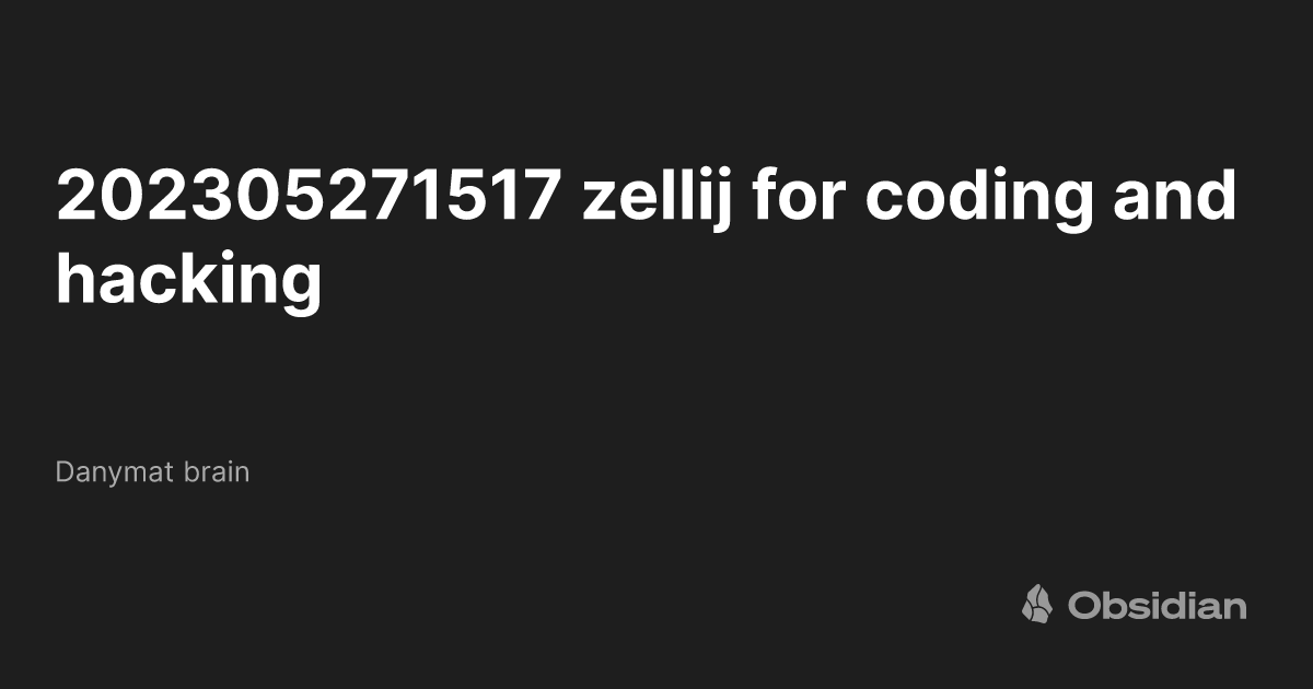 Basic Development with Zellij