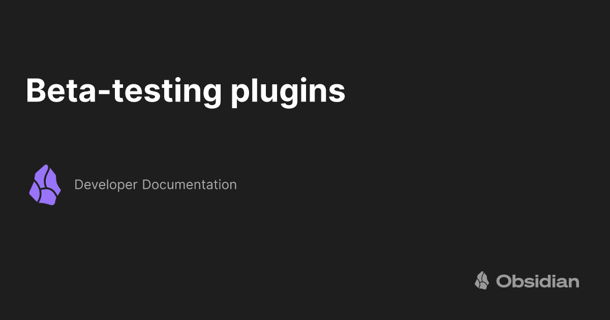 Betatesting plugins Developer Documentation