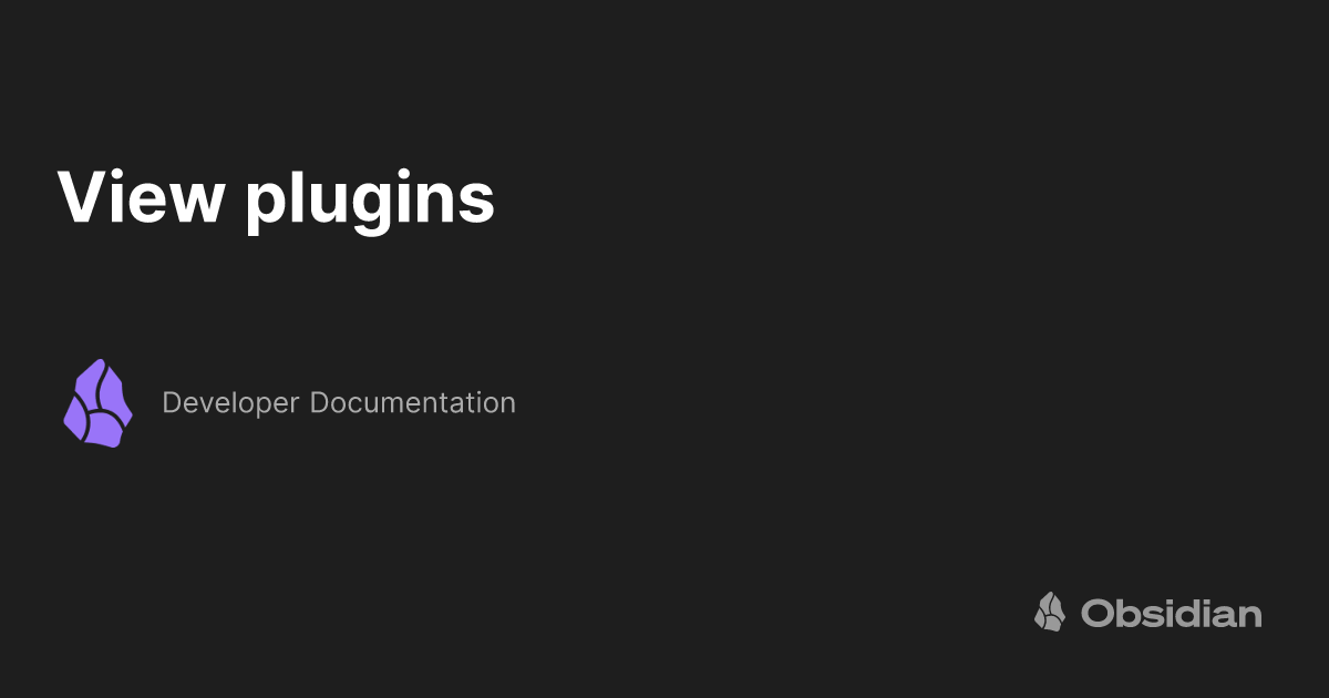 view-plugins-developer-documentation