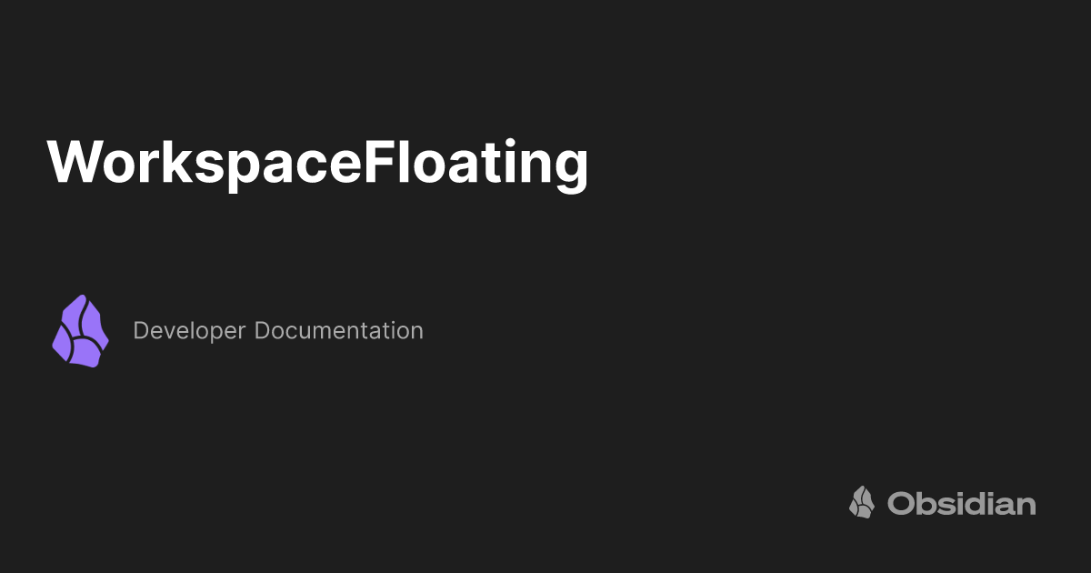 workspacefloating-developer-documentation