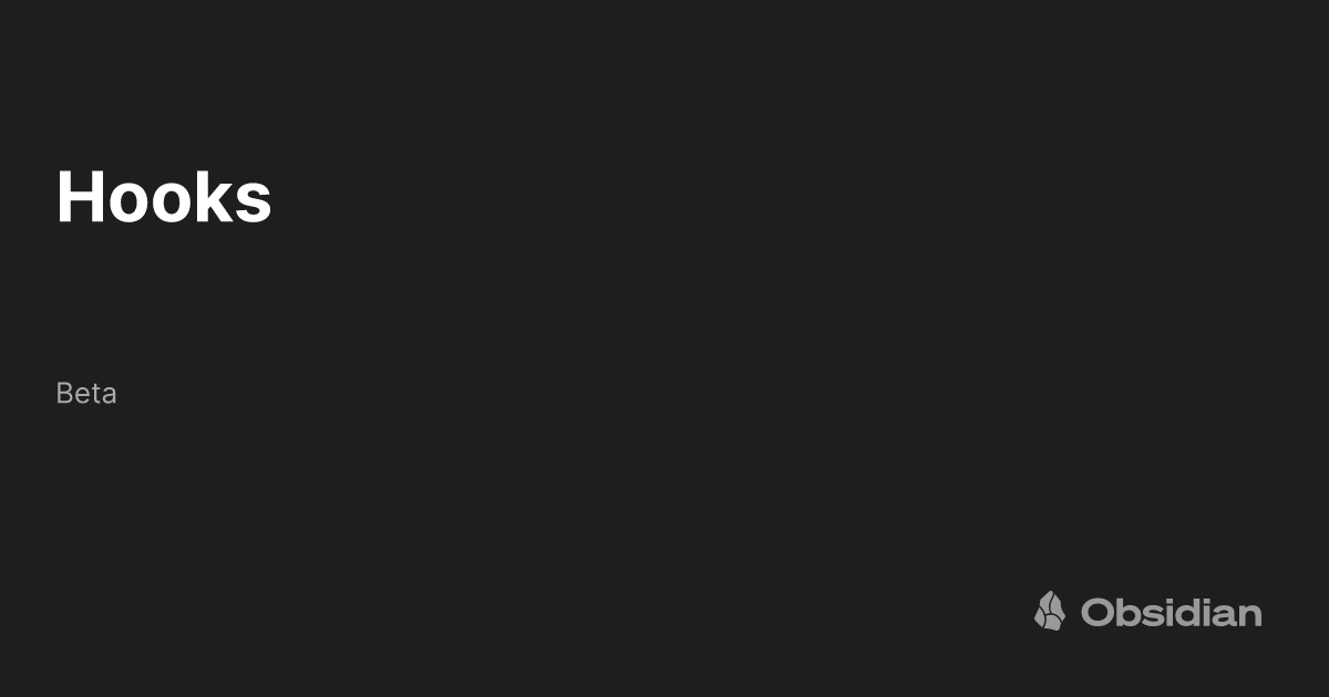 Hooks Beta
