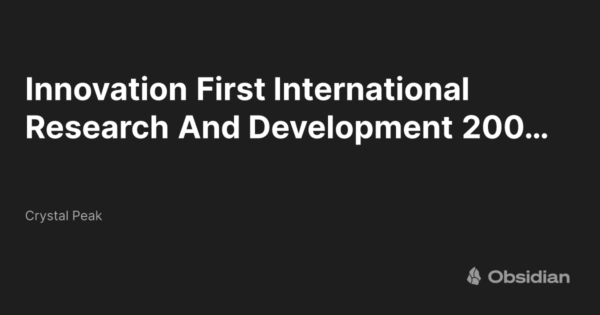 Innovation First International Research And Development 2008 B737 BBJ ...