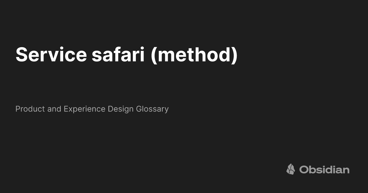 service safari method