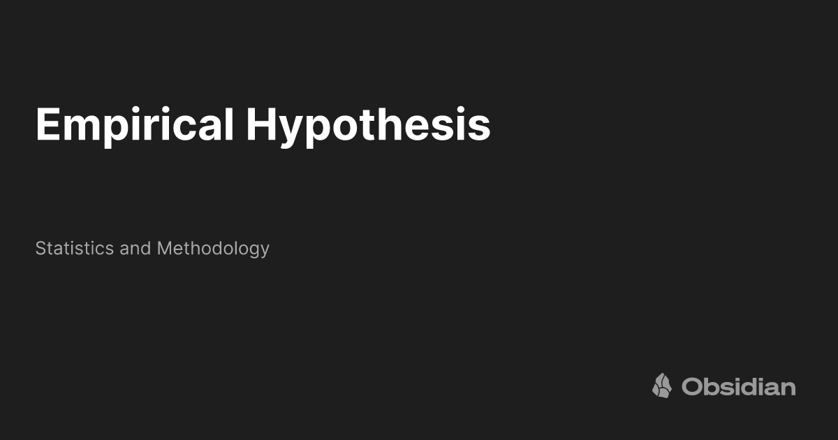 examples of empirical hypothesis