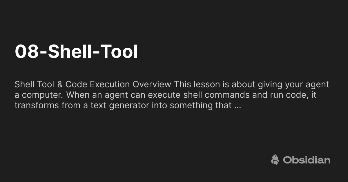 08-Shell-Tool - Obsidian Publish