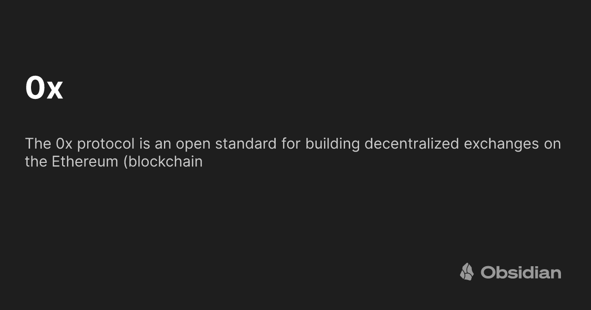 0x - Obsidian Publish