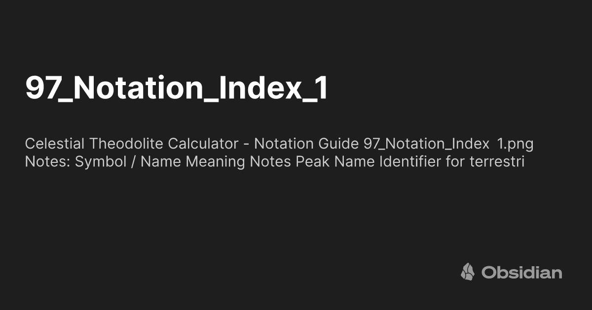 97 Meaning 97_Notation_Index_1 - Obsidian Publish