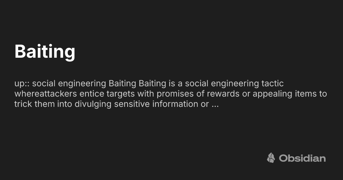 Baicing Baiting - Obsidian Publish