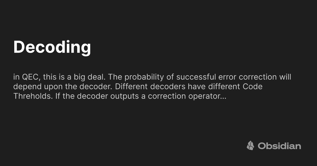 Video Decoding Error Decoding - Obsidian Publish