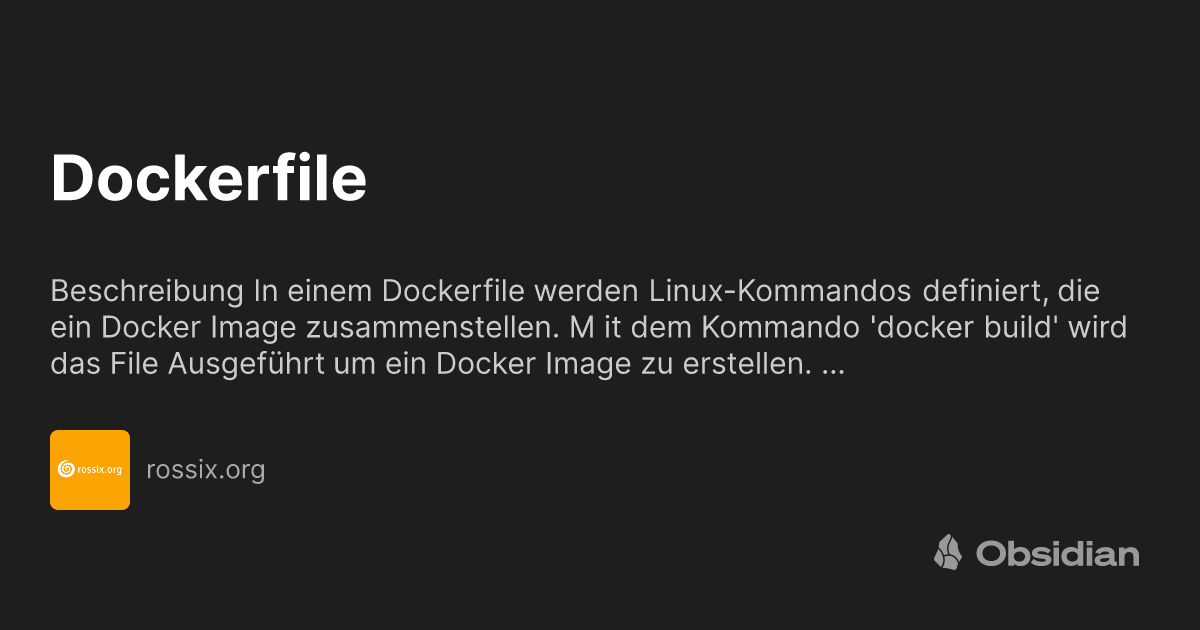 Dockerfile Rossix Obsidian Publish Dockerfile rossix obsidian publish