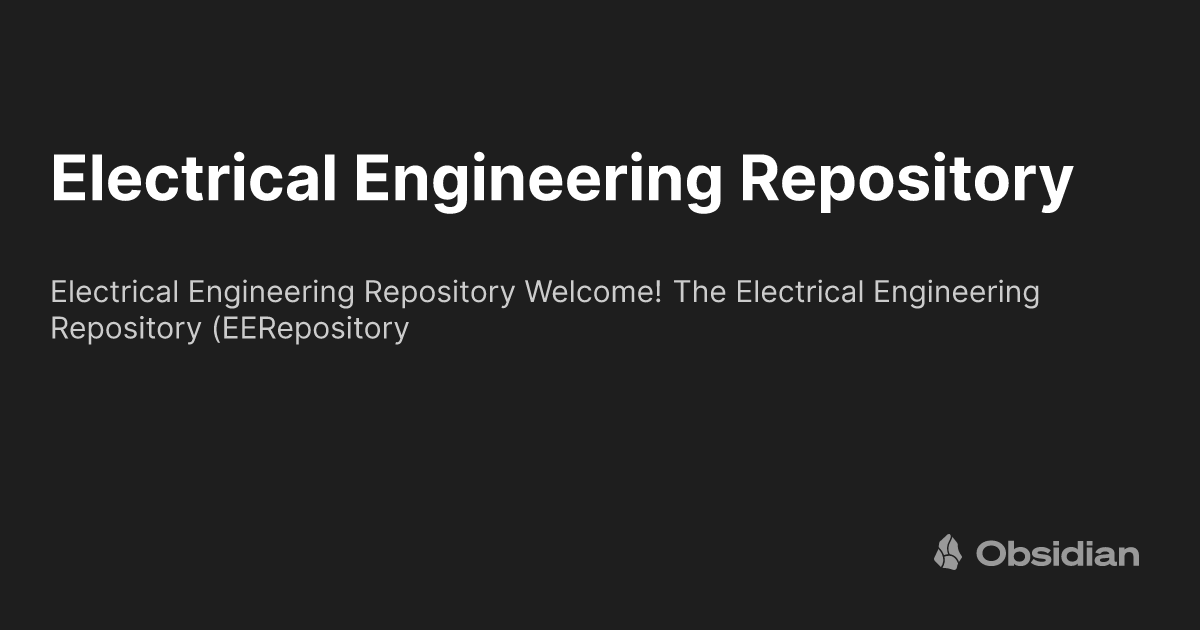 Electrical Engineering Repository - EERepository
