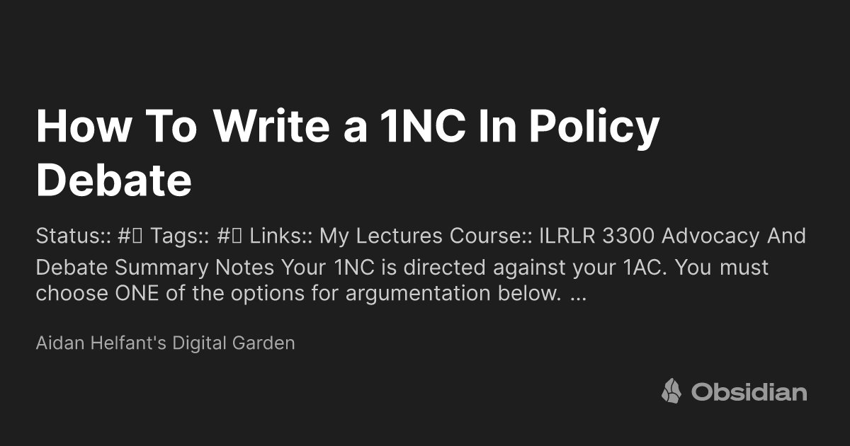 What is a 1Nc in Debate? Your Ultimate Guide to Winning Arguments