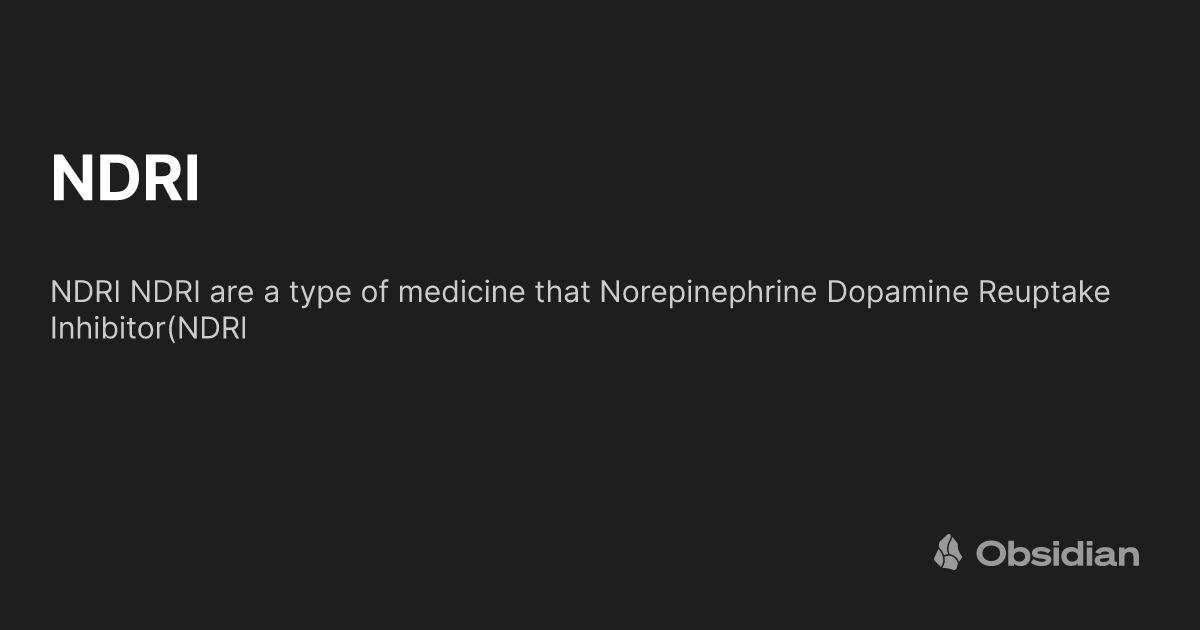 NDRI - Obsidian Publish