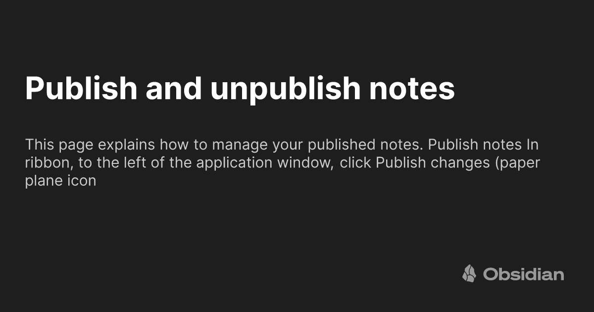 Is there a way to download my entire Publish wiki? Help Obsidian Forum