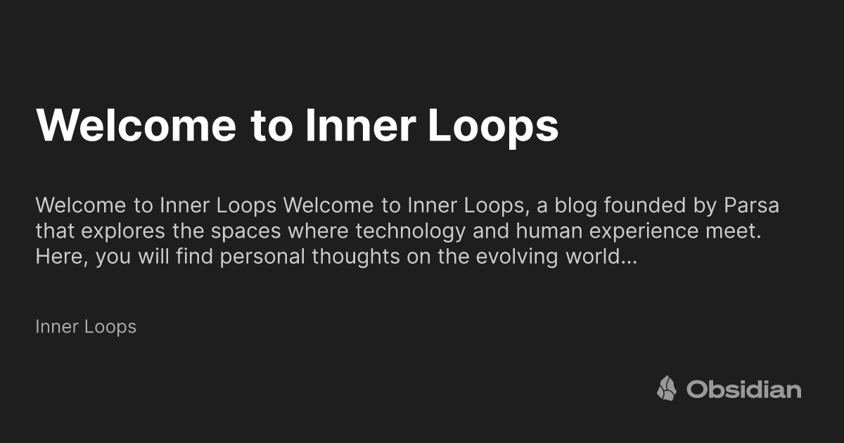 Inner Loop Blog Logo Welcome to Inner Loops - Inner Loops