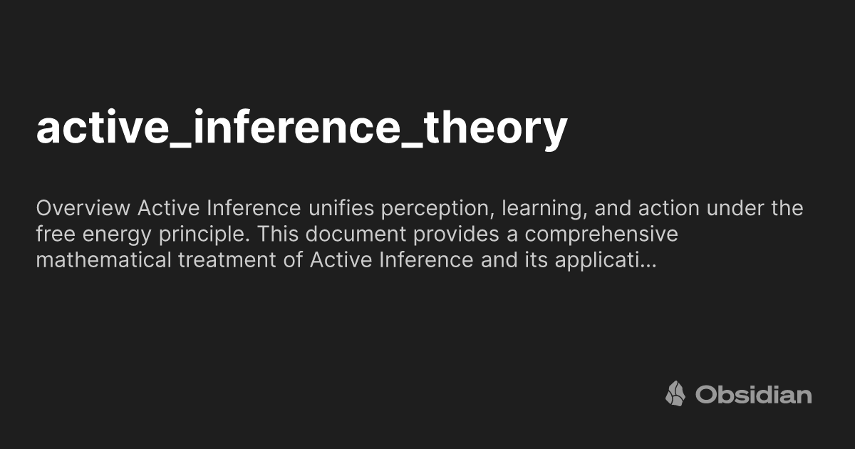 active_inference_theory - Obsidian Publish