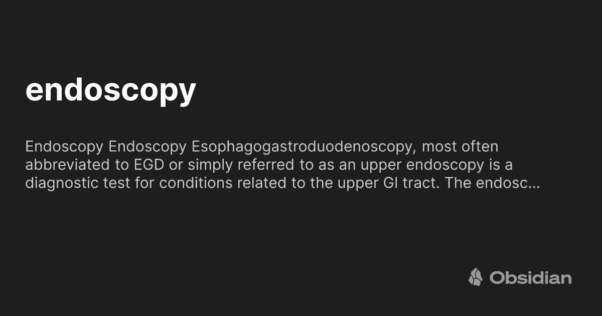 Endoscopy Obsidian Publish Endoscopy obsidian publish