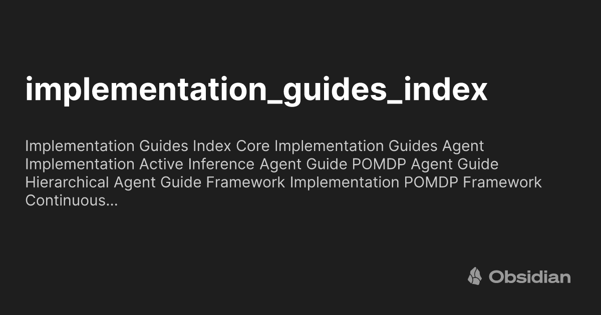 Guide Index Example implementation_guides_index - Obsidian Publish