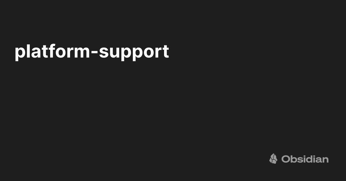 platform-support