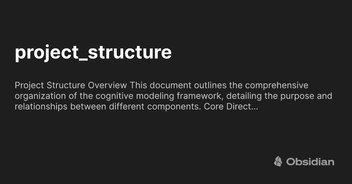 project_structure - Obsidian Publish