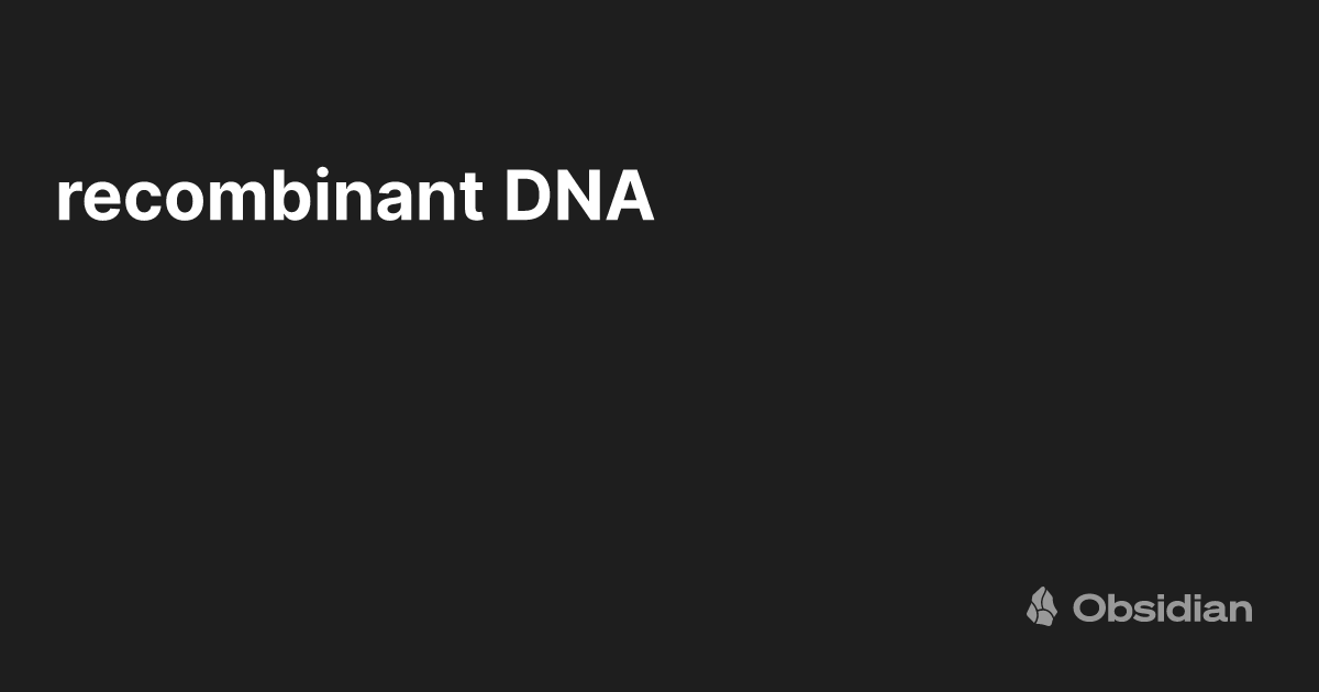 DNA Obsidian Publish