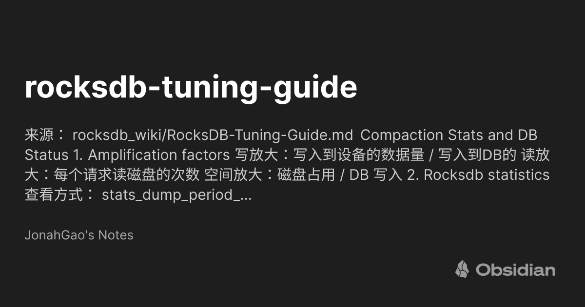 Rocksdb Java Jni rocksdb-tuning-guide - JonahGao's Notes