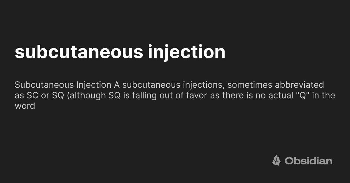 Words Injection Subcutaneous Injection Hit Vein at Nate Hocking blog