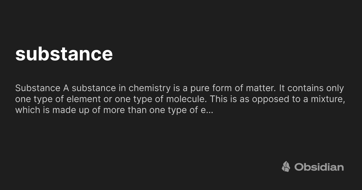 substance Obsidian Publish substance Obsidian Publish