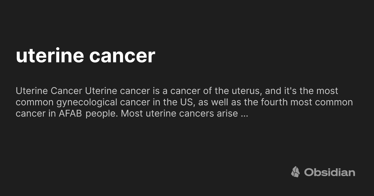 Uterine Cancer Obsidian Publish uterine-cancer-obsidian-publish